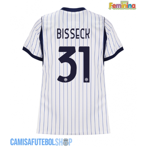 Camisa de time de futebol Inter Milan Yann Bisseck #31 Replicas 2º Equipamento Feminina 2026-27 Manga Curta